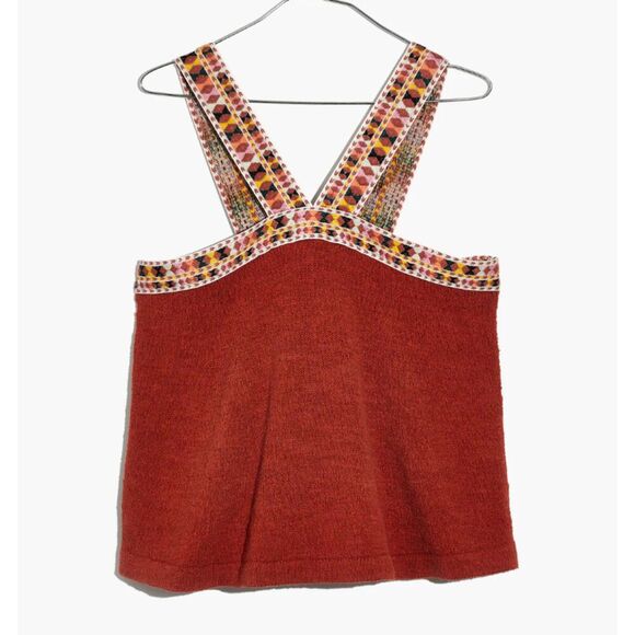 Madewell Embroidered Swing Sweater Tank size small - Picture 1 of 6
